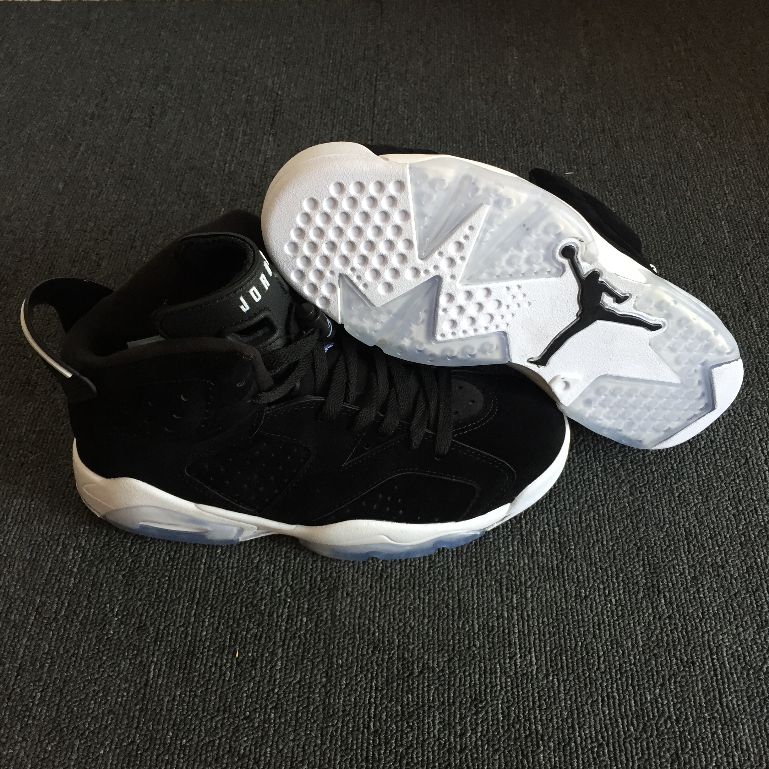 2018 New Air Jordan 6 Black White Shoes - Click Image to Close